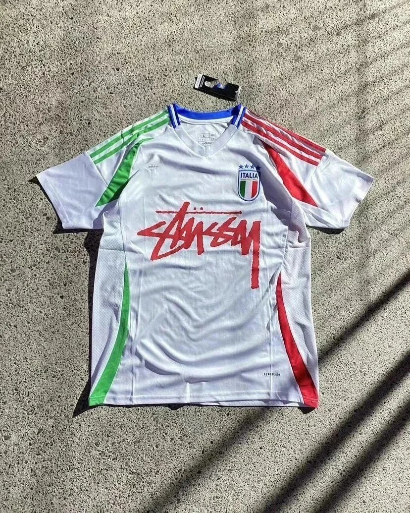 Koszulka ITALY X STÜSSY biała