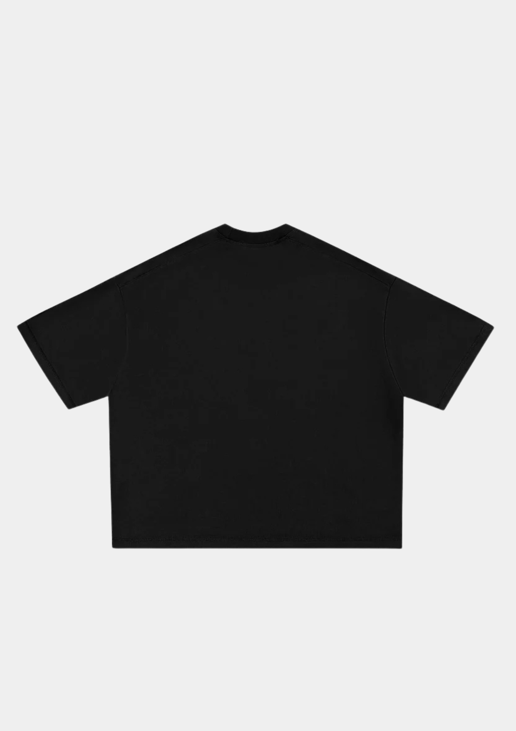BOXY CROPPED T-SHIRT - BLACK