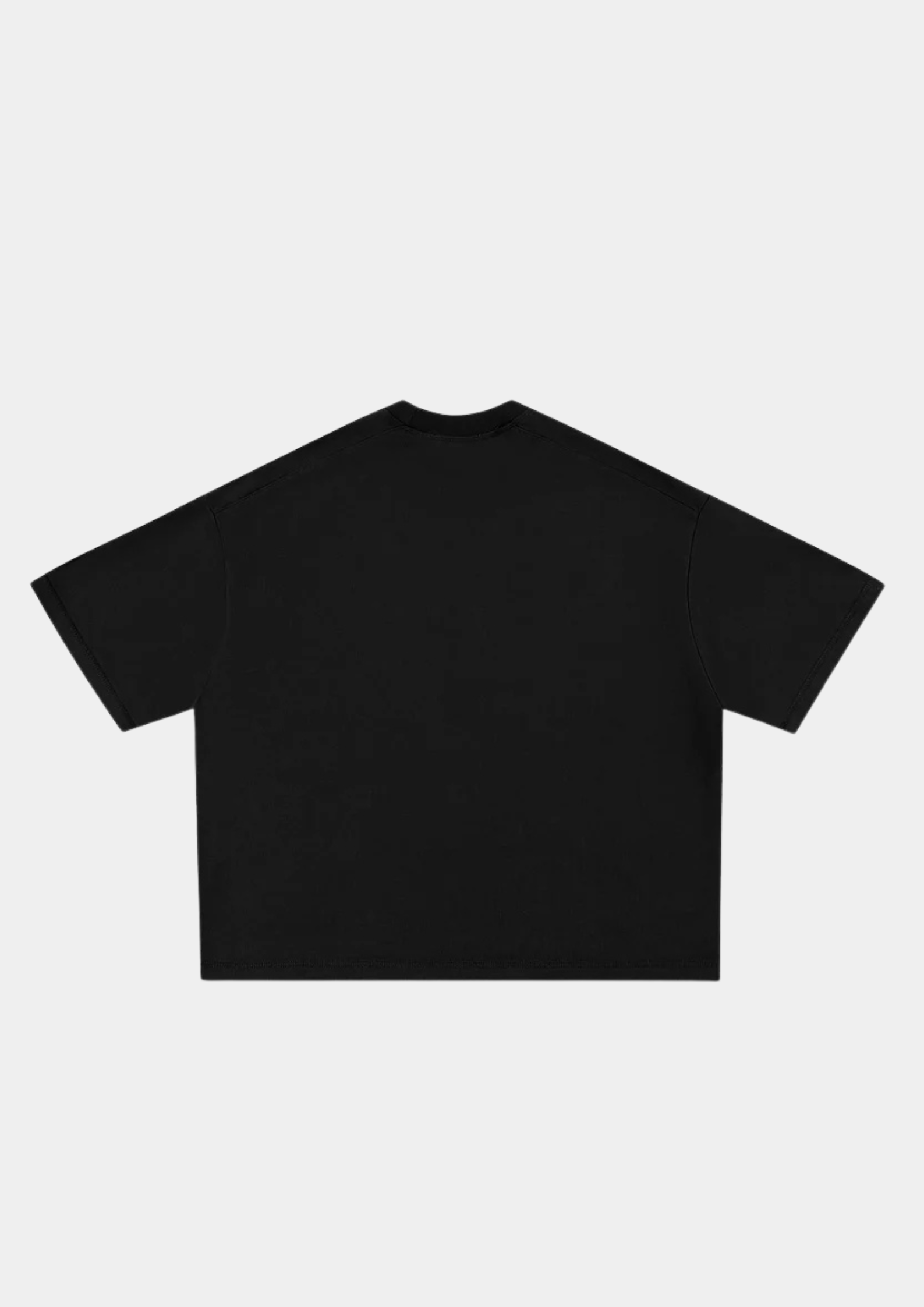 BOXY CROPPED T-SHIRT - BLACK