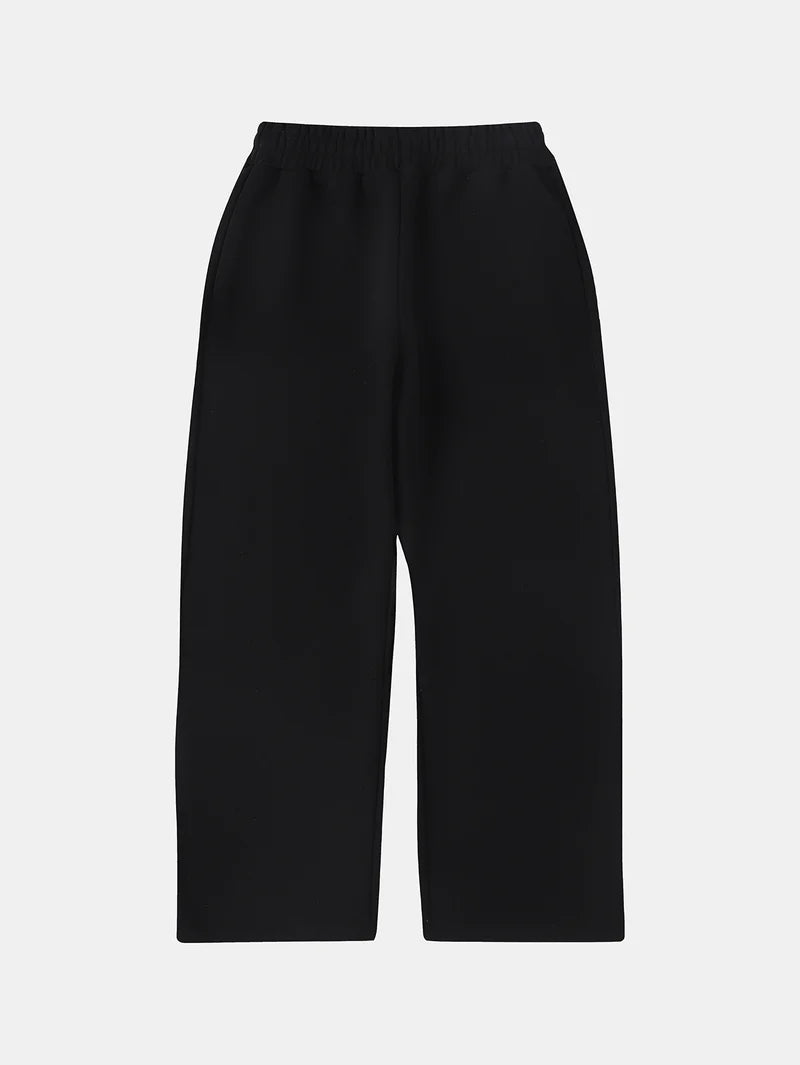 HEAVY LOOSE FIT PANTS - BLACK