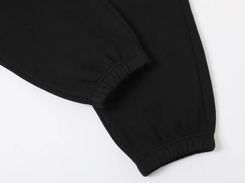 COZY BAGGY JOGGERS - BLACK