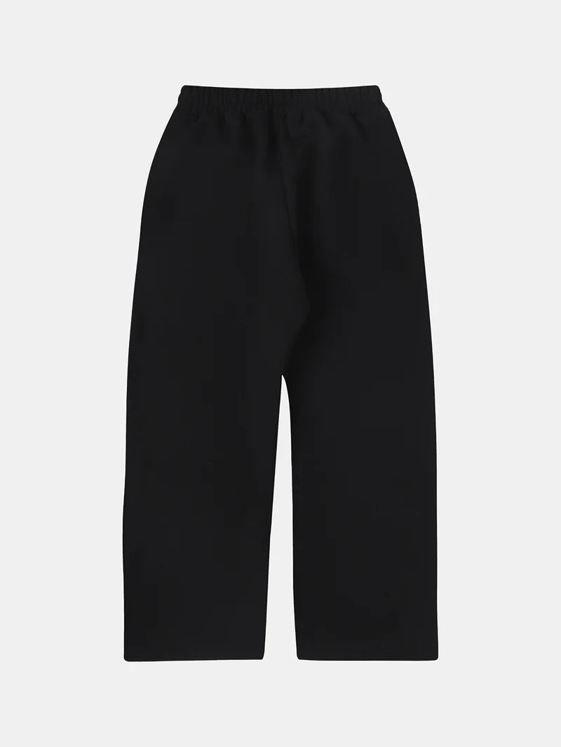 HEAVY LOOSE FIT PANTS - BLACK