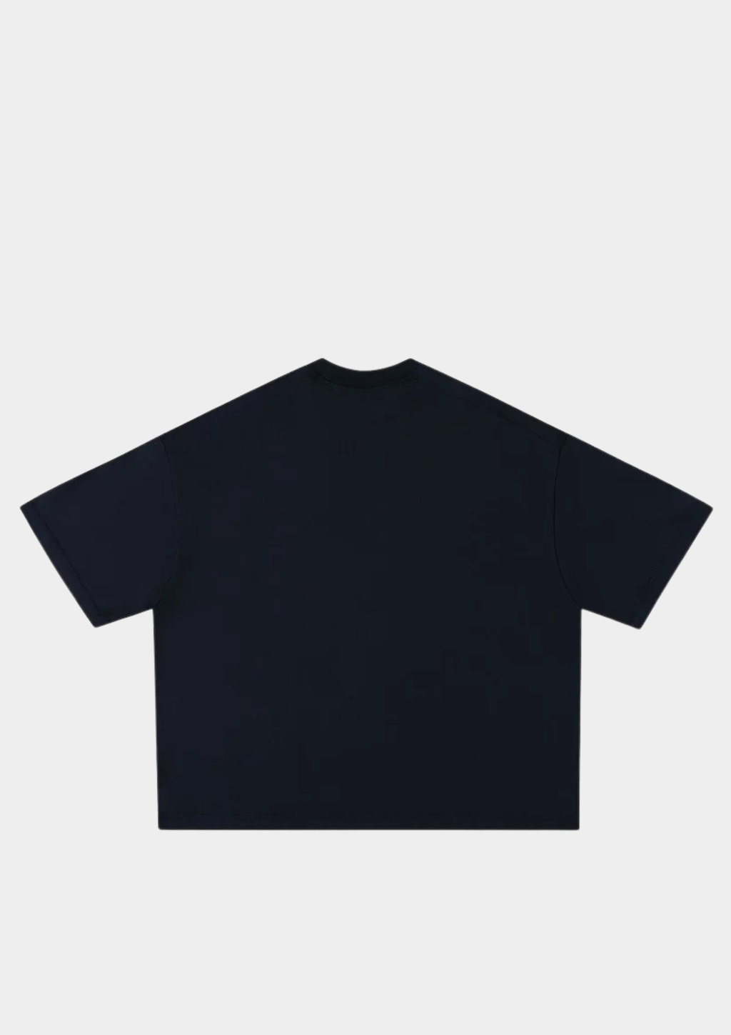 BOXY CROPPED T-SHIRT - NAVY BLUE