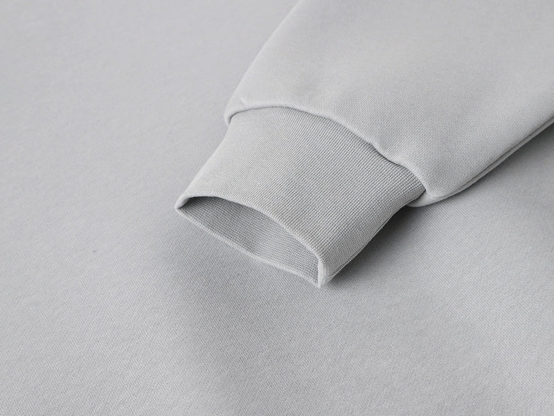 HEAVY BOXY ZIP-UP HOODIE - ARCTIC GRAY