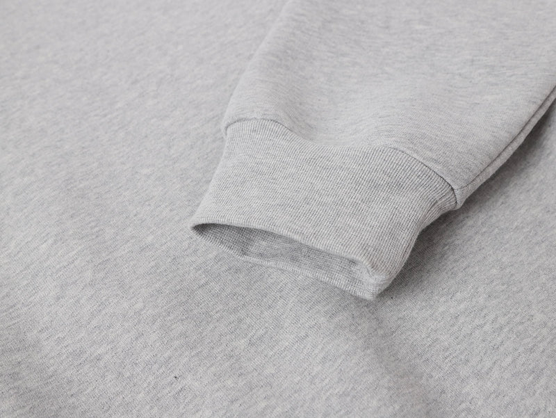 HEAVY BOXY HOODIE - FLOWER GRAY