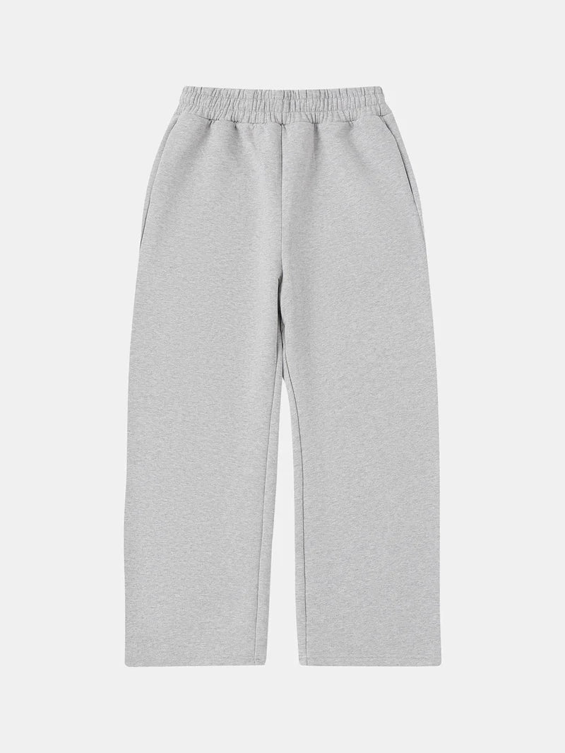 HEAVY LOOSE FIT PANTS - FLOWER GRAY