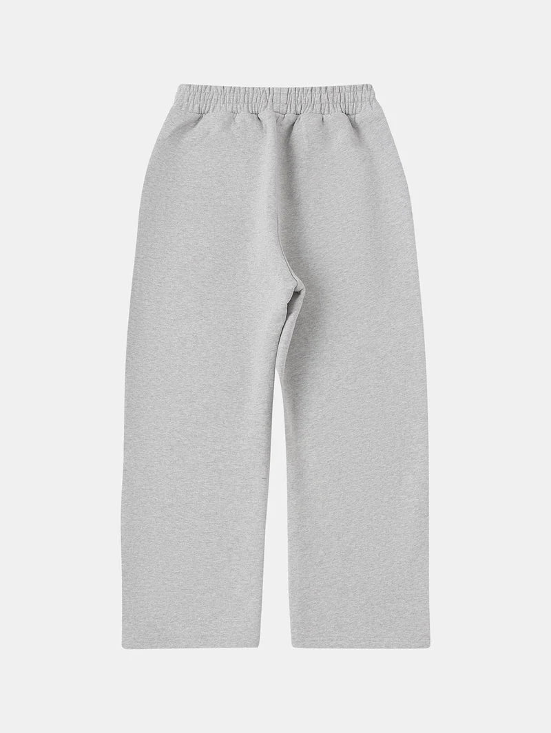 HEAVY LOOSE FIT PANTS - FLOWER GRAY