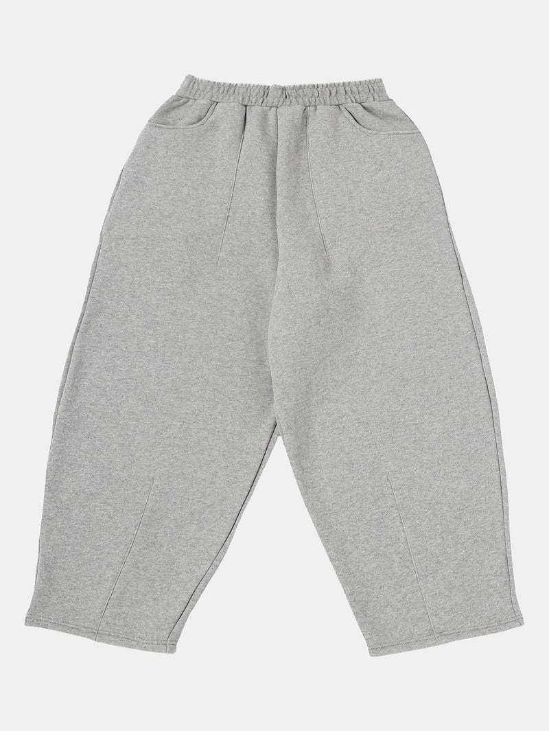 COZY STRAIGHT LEG SWEATS - GRAY