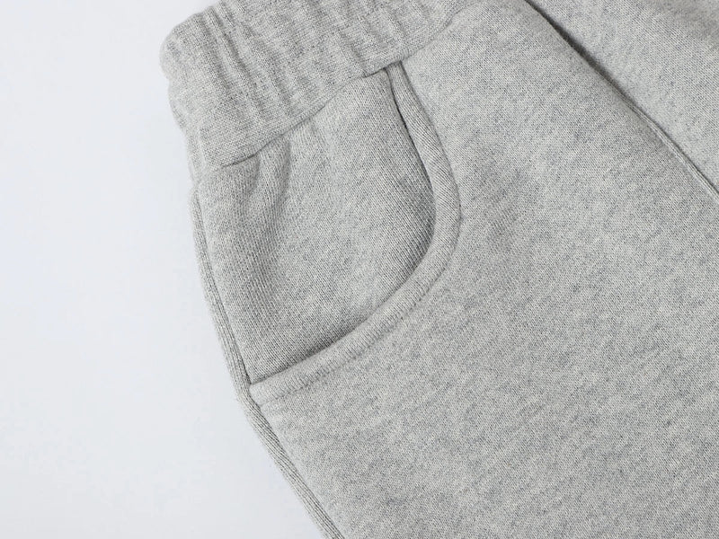 COZY STRAIGHT LEG SWEATS - GRAY
