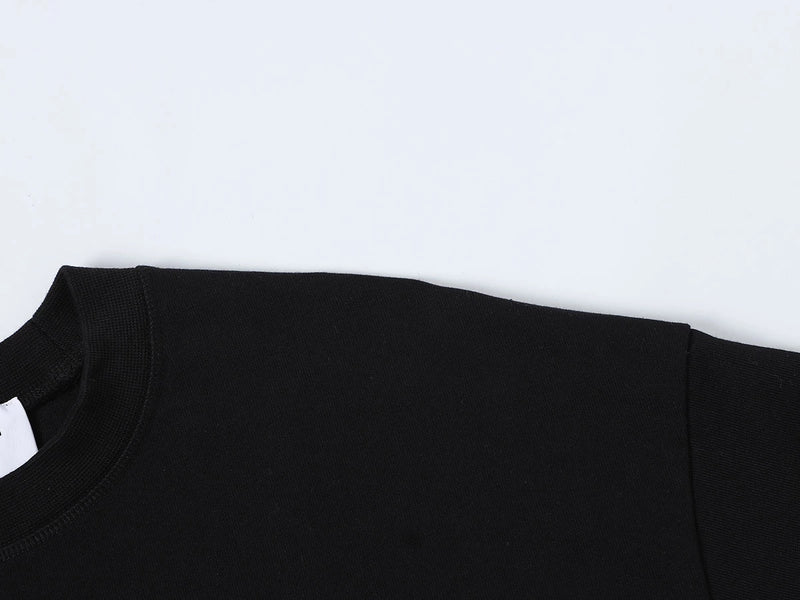 BOXY CROPPED T-SHIRT - BLACK