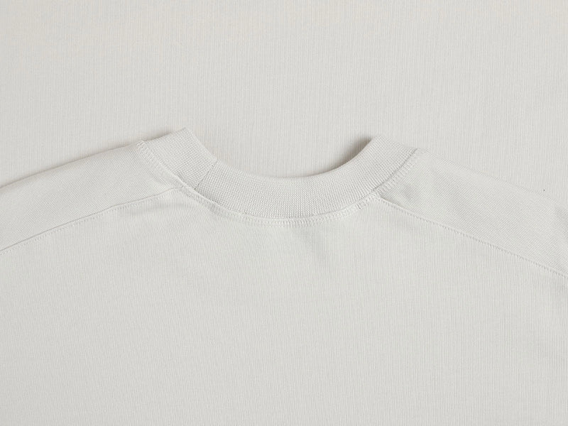 BOXY CROPPED T-SHIRT - CREAM