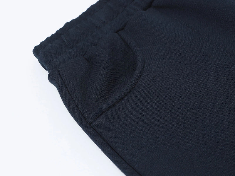 COZY STRAIGHT LEG SWEATS - NAVY BLUE