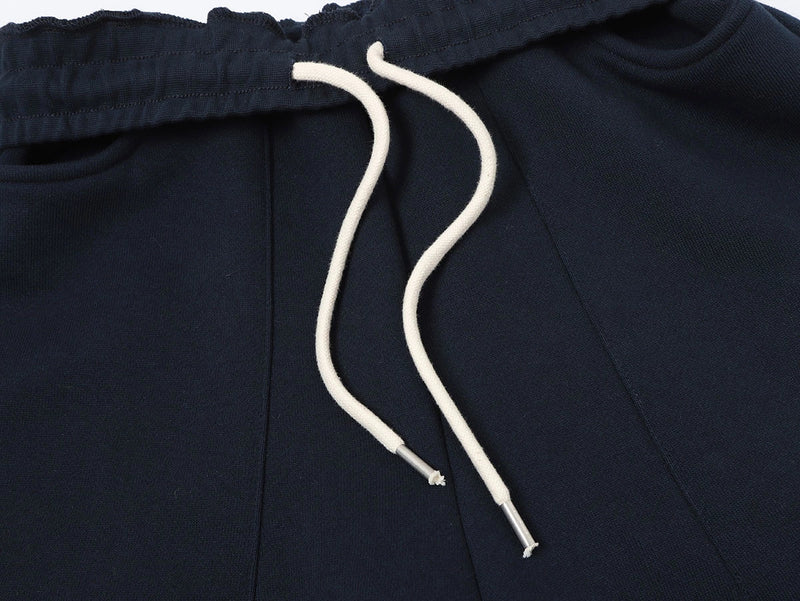 COZY STRAIGHT LEG SWEATS - NAVY BLUE