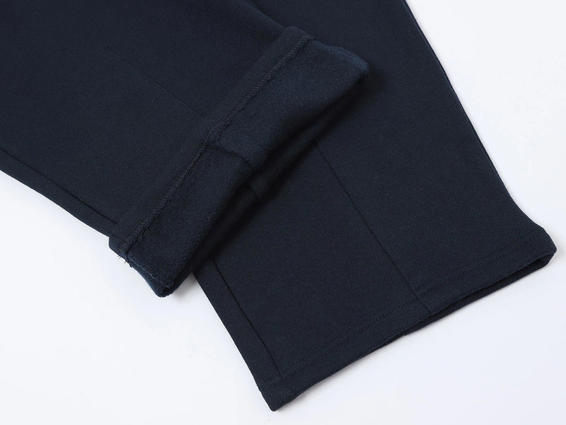 COZY STRAIGHT LEG SWEATS - NAVY BLUE