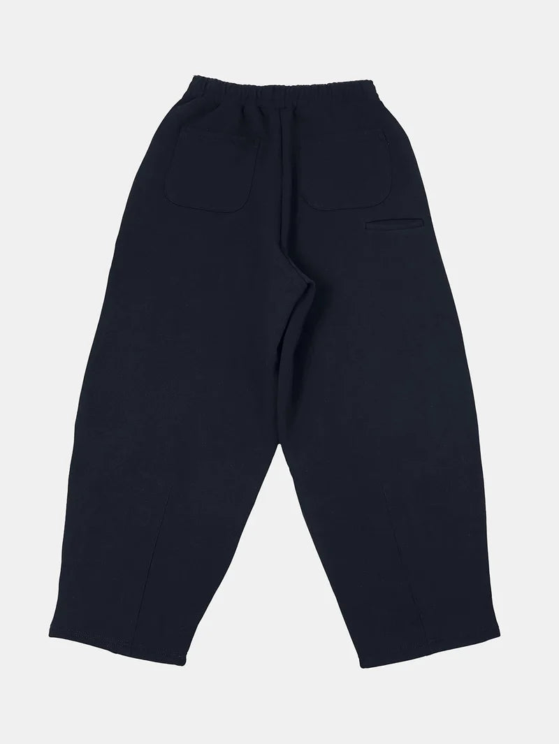 COZY STRAIGHT LEG SWEATS - NAVY BLUE