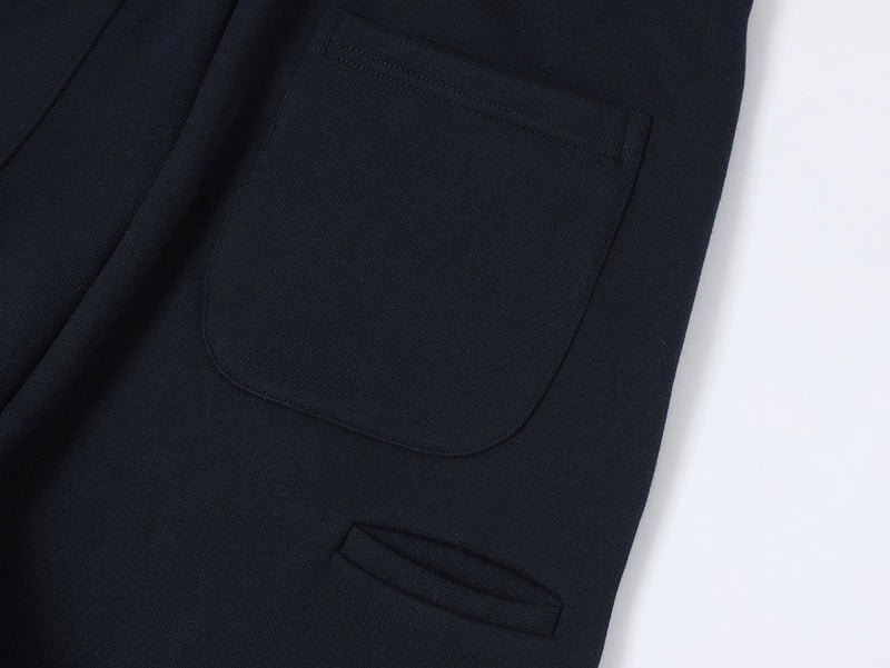 COZY STRAIGHT LEG SWEATS - NAVY BLUE