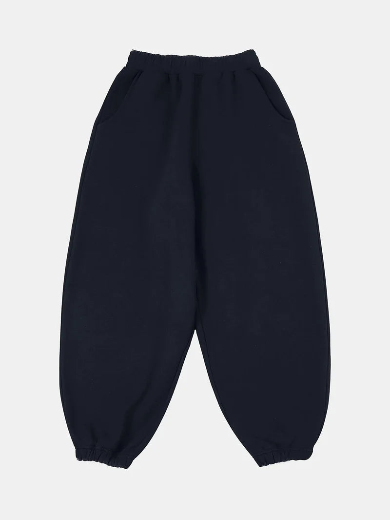 COZY BAGGY JOGGERS - NAVY