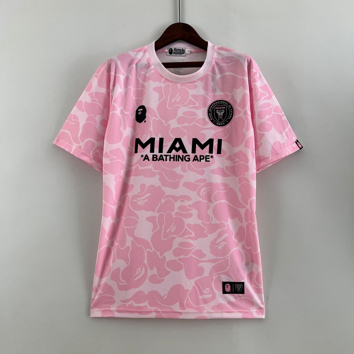 Koszulka Inter Miami X BAPE różowa