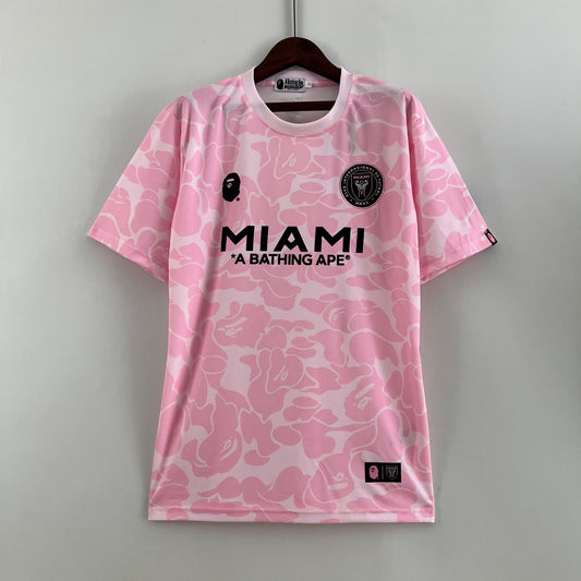 Koszulka Inter Miami X BAPE różowa