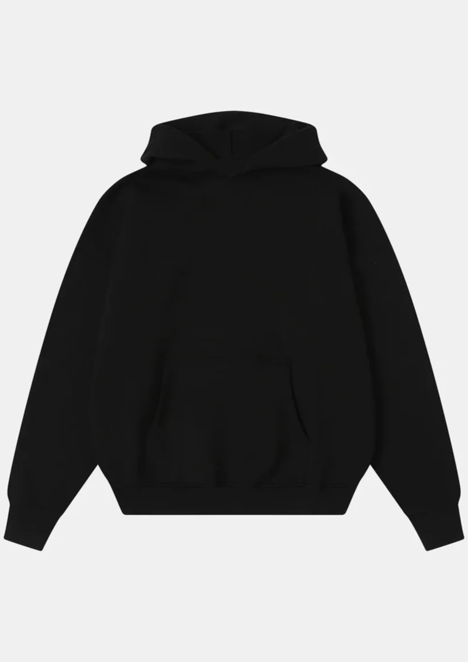 COZY BOXY HOODIE - BLACK