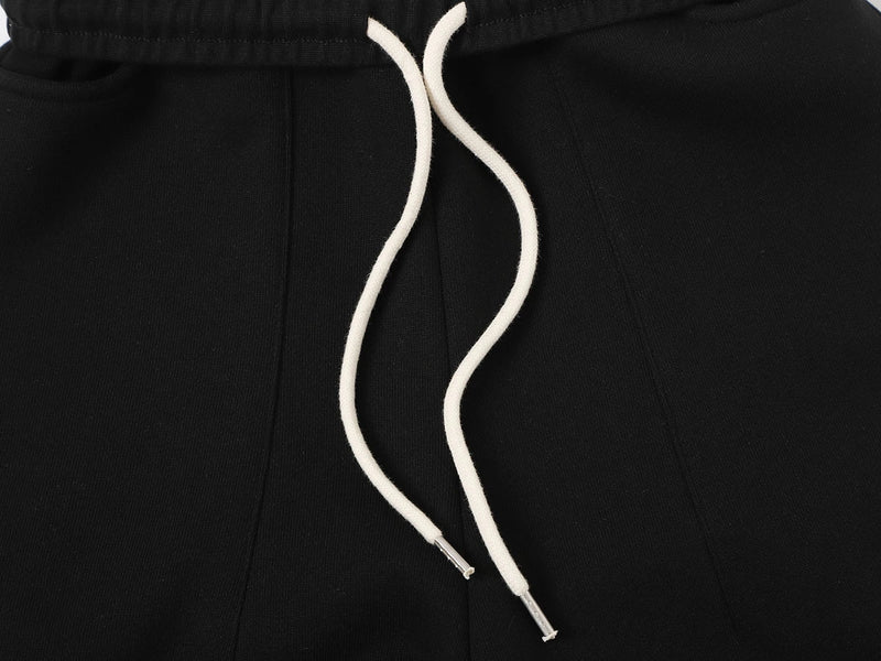 COZY STRAIGHT LEG SWEATS - BLACK