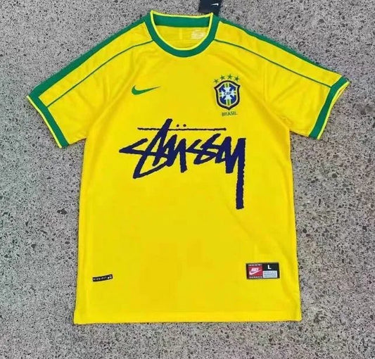 Koszulka BRAZYLIA X STÜSSY żółta