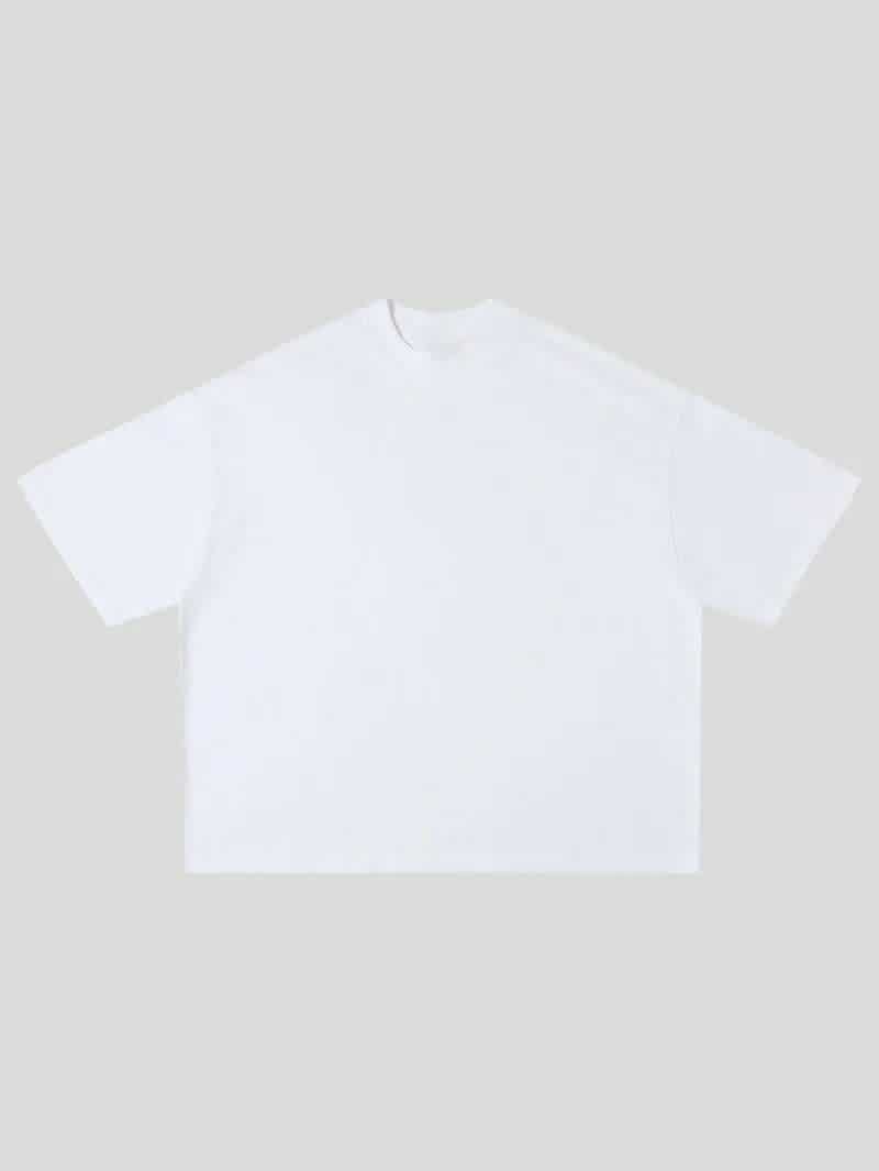 BOXY CROPPED T-SHIRT - WHITE
