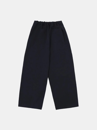 BAGGY PLEATED PANTS - BLUE