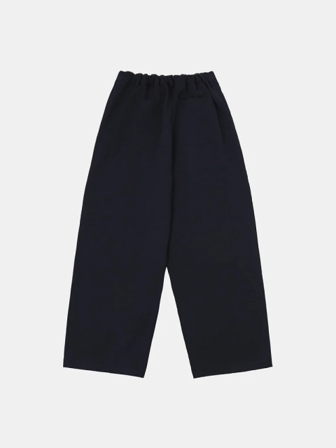 BAGGY PLEATED PANTS - BLUE