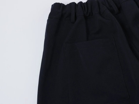 BAGGY PLEATED PANTS - BLUE