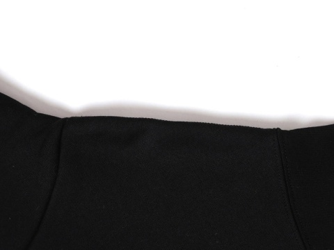 BOXY ZIP-UP HOODIE - BLACK