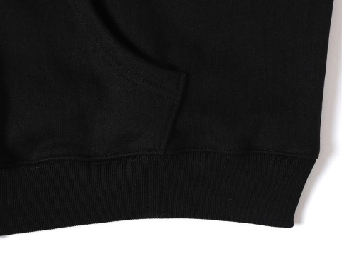 BOXY ZIP-UP HOODIE - BLACK