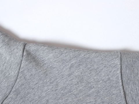 BOXY ZIP-UP HOODIE - FLOWER GRAY