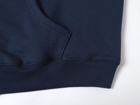 BOXY ZIP-UP HOODIE - NAVY BLUE