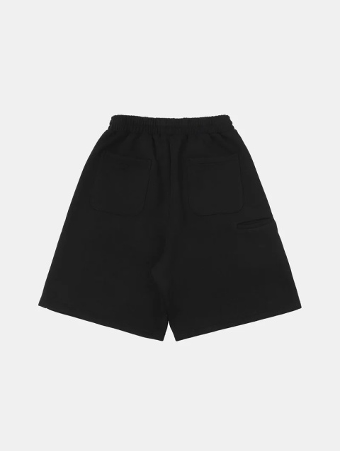 COZY BAGGY SHORTS - BLACK