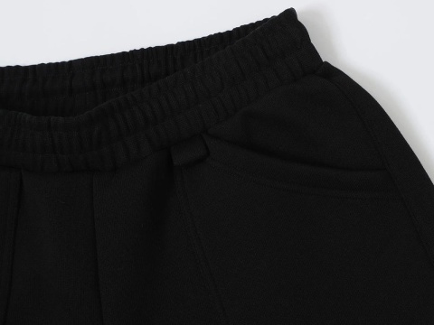 COZY BAGGY SHORTS - BLACK