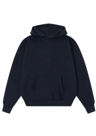 COZY BOXY HOODIE - NAVY BLUE