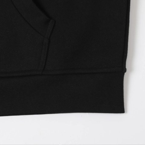 COZY BOXY ZIP-UP HOODIE - BLACK