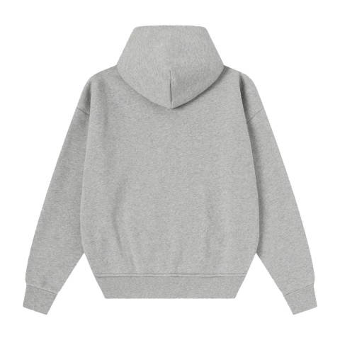 COZY BOXY ZIP-UP HOODIE - GRAY