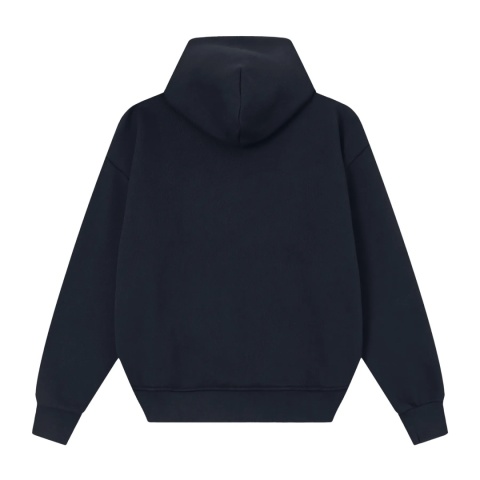 COZY BOXY ZIP-UP HOODIE - NAVY BLUE