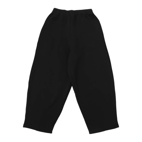 COZY STRAIGHT LEG SWEATS - BLACK