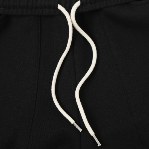 COZY STRAIGHT LEG SWEATS - BLACK