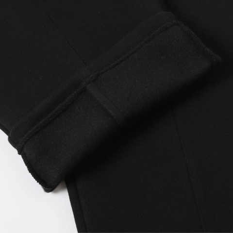 COZY STRAIGHT LEG SWEATS - BLACK