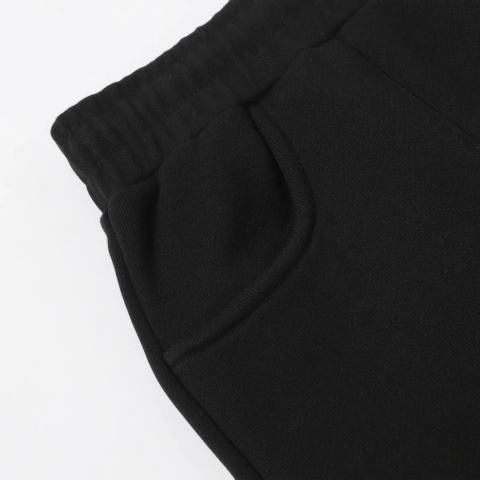 COZY STRAIGHT LEG SWEATS - BLACK
