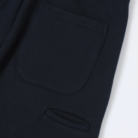 COZY STRAIGHT LEG SWEATS - NAVY BLUE