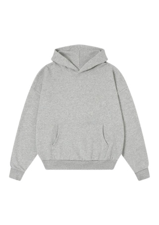 FLOWY HOODIE - FLOWER GRAY