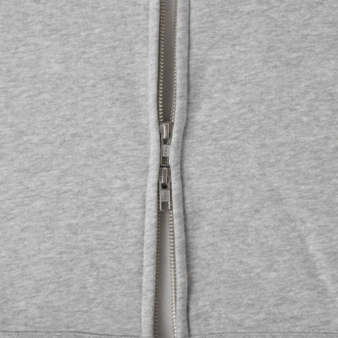 FLOWY ZIP-UP HOODIE - FLOWER GRAY