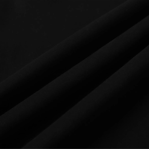 FLOWY ZIP- UP HOODIE - BLACK