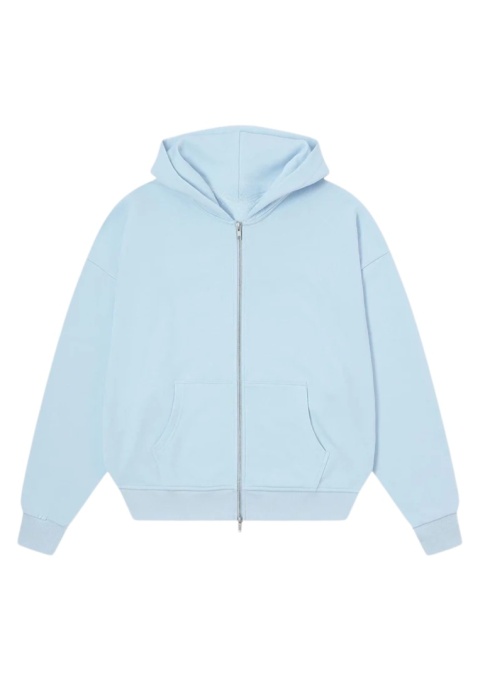 FLOWY ZIP - UP HOODIE - PURE BLUE