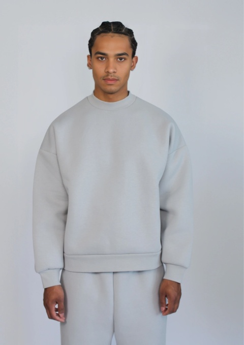 HEAVY BOXY CREWNECK - ARCTIC GRAY